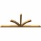 Ekena Millwork Richland Rough Sawn Timber Gable Bracket, Western Red Cedar, 108"W x 45"H x 4"D x 4"F, 10/12 Pitch GBW108X45X0404RIC00RWR - alternate 2